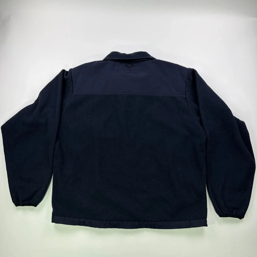 5.11 Tactical Full Zip Fleece Jacket Mens Large Navy Blue Nylon Overlay Utility